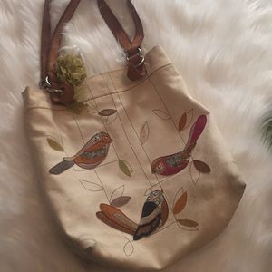 Fossil canvas bag
